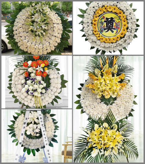 福建福州闽侯县南屿镇江口村花圈速递